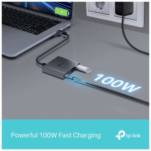 Концентратор TP-Link USB-C 3-in-1 1xUSB 3.0 + 1xUSB-C PD 100W + 1xHDMI (UH3020C)