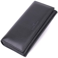 Гаманець ST Leather З натуральної шкіри Чорний (22523)