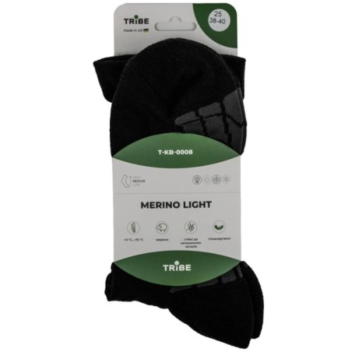 Шкарпетки Tribe Merino Light black 44-46 (T-KB-0008-black-44-46)