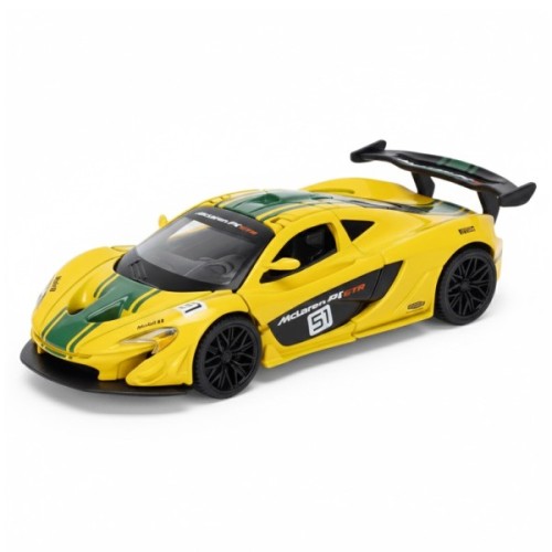 Машина TechnoDrive McLaren P1 жовтий 124 (250943MLP1YW)