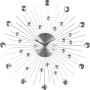 Настінний годинник Esperanza Wall Clock Boston 50 см з променями з і сталі та кристалами (EHC002)