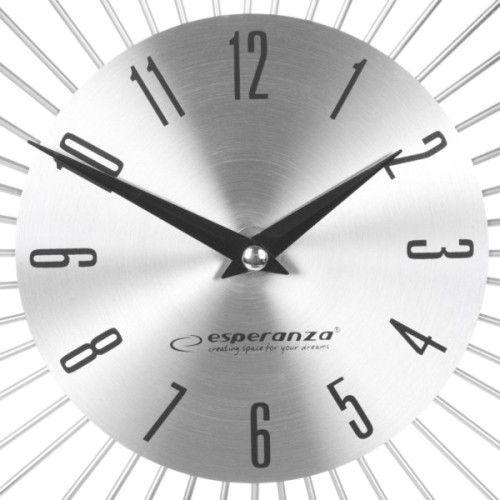 Настінний годинник Esperanza Wall Clock Boston 50 см з променями з і сталі та кристалами (EHC002)