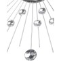 Настінний годинник Esperanza Wall Clock Boston 50 см з променями з і сталі та кристалами (EHC002)