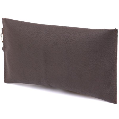 Косметичка Shvigel Шкіряна матова тревел Коричнева (16418)