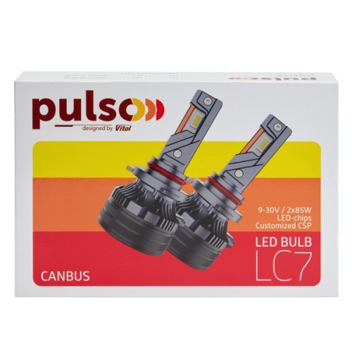 Автолампа PULSO LED-chips Customized CSP/9-30V/2*85W/20000Lm/6000k (LC7-H3)