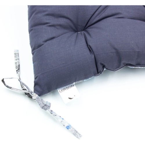 Подушка на стілець MirSon Бязь Принт 17-0550 Mutia 50х50 см (2200006277019)