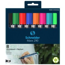 Набір маркерів Schneider 8 маркерів для дошок та фліпчартів MAXX 290 в блістері (S129098)