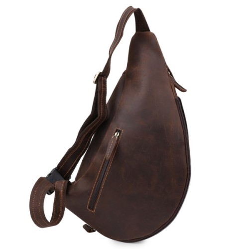 Сумка Vintage Шкіряна чоловіча вінтажна через плече Коричнева (20373)