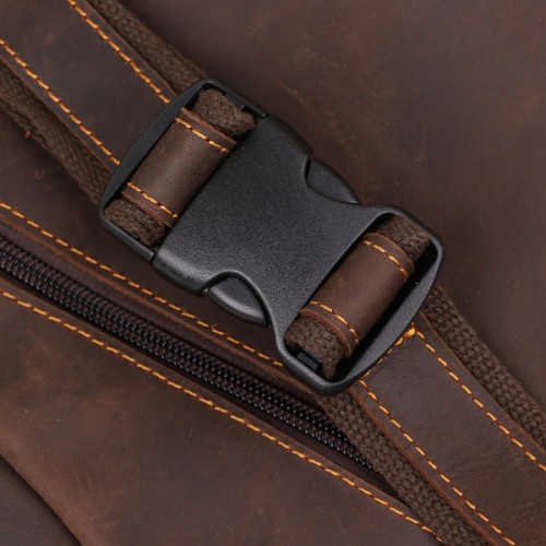 Сумка Vintage Шкіряна чоловіча вінтажна через плече Коричнева (20373)