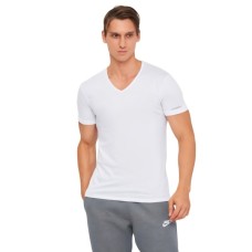 Футболка Kappa T-shirt Mezza Manica Scollo V K1315 Bianco білий XXL (8052394816271)