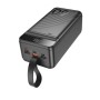 Батарея універсальна HOCO 60000mAh Element PD/20W, QC/22.5W, LED Lamp, Black (J123C / 714736)