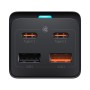 Зарядний пристрій Baseus AC + 2xUSB-C 65W + 2xUSB black (PSZM000901)