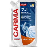 Засіб для ручного миття посуду Carma Актив Дой-пак 450 мл (4820204702281)