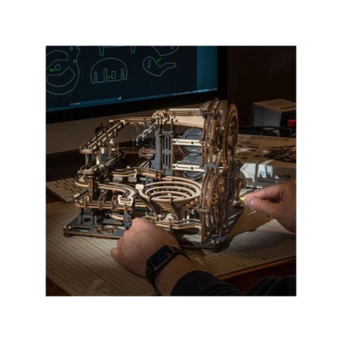 Конструктор Robotime Rokr дерев'яний 3D Мармурове нічне місто (LGA01)