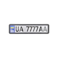 Рамка номерного знака CarLife чорна матова (NH420)