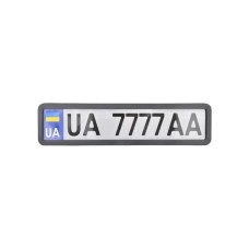 Рамка номерного знака CarLife чорна матова (NH420)