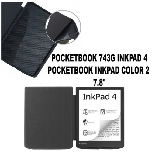 Чохол до електронної книги BeCover PocketBook 743G InkPad 4/InkPad Color 2/InkPad Color 3 (7.8") Black (710066)