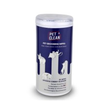 Вологі серветки для тварин Pet Clean PET GROOMING WIPES для грумінгу, щоденне очищення з ароматом квітів японської вишні 50 шт (8939111098694)