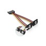 Кабель живлення Serial ATA Male to 2xSATA Female Vention (KDBBB)