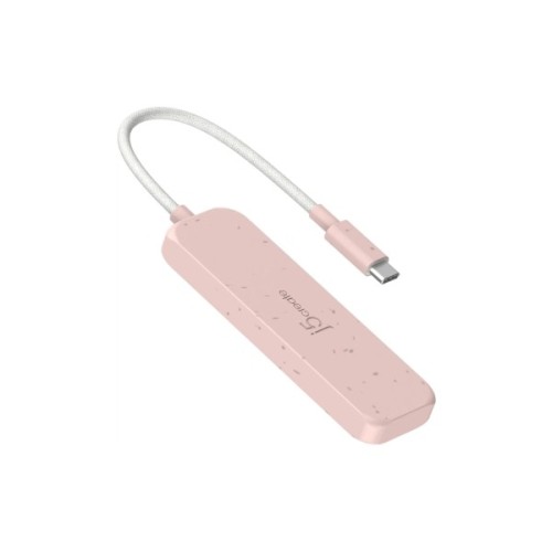 Концентратор J5create USB-C to 4xUSB-A 3.2 10Gbps rose (JCH341ER-N)