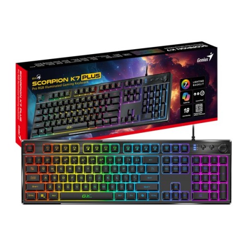 Клавіатура Genius Scorpion K7 Plus USB UA Black (31310056404)