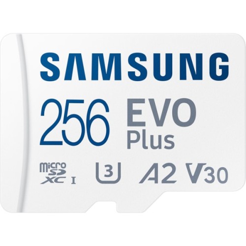 Карта пам'яті Samsung 256GB microSD class 10 UHS-I U3 V30 A2 EVO Plus (MB-MC256SA/EU)