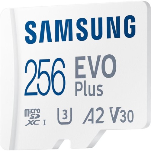 Карта пам'яті Samsung 256GB microSD class 10 UHS-I U3 V30 A2 EVO Plus (MB-MC256SA/EU)