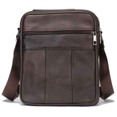 Сумка Vintage З двома кишенями Коричнева (14706)