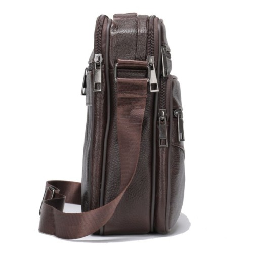 Сумка Vintage З двома кишенями Коричнева (14706)