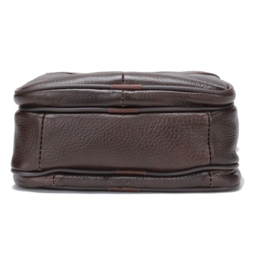 Сумка Vintage З двома кишенями Коричнева (14706)