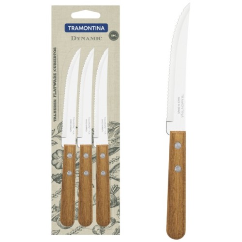 Столовий ніж Tramontina Dynamic для стейка 127 мм 3 шт (22300/305)