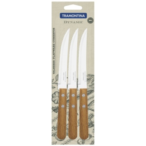 Столовий ніж Tramontina Dynamic для стейка 127 мм 3 шт (22300/305)