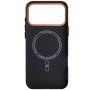 Чохол до мобільного телефона Armorstandart LikeCarbon2 SE MagCase Apple iPhone 17 Pro Max Black Orange (ARM89162)