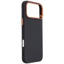 Чохол до мобільного телефона Armorstandart LikeCarbon2 SE MagCase Apple iPhone 17 Pro Max Black Orange (ARM89162)
