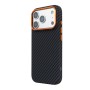 Чохол до мобільного телефона Armorstandart LikeCarbon2 SE MagCase Apple iPhone 17 Pro Max Black Orange (ARM89162)