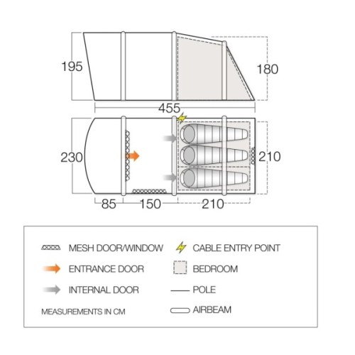 Намет Vango Harris Air 350 Mineral Green (TETHARRAI000001) (930838)