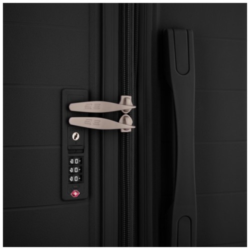 Валіза 2E Aero 63/78 л чорна (2E-SPP-AERO-M-BK)