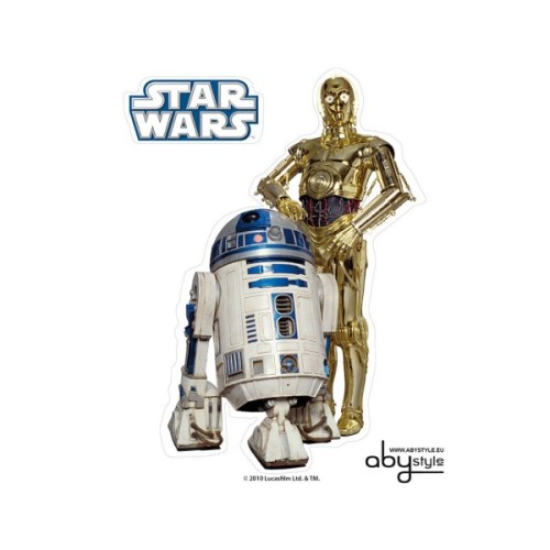 Стікер-наклейка ABYstyle Star Wars — R2-D2/C3PO 16х11 см / 2 аркуші (ABYDCO160)