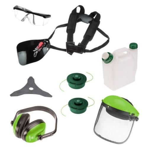 Тример садовий Verto бензиновий 42.7куб см, 1.2к.с., ліска 46см, ніж 25.5см, 7.3кг (50G491)