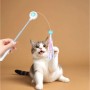 Іграшка для котів Petgravity Інтерактивна висувна вудочка з лазером блакитна (PG-CT053B)