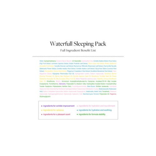 Маска для обличчя D'Alba Waterfull Vegan Sleeping Pack 2 х 4 мл (8809676153575)