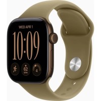 Смарт-годинник Apple Watch Series 12 GPS 46mm Dark Bronze Aluminium Case with Olive Sport Band - S/M (MJEQ4RK/A)