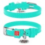 Нашийник для тварин WAUDOG Glamour з QR паспортом без прикрас S Ш 20 мм ментоловий (329313)