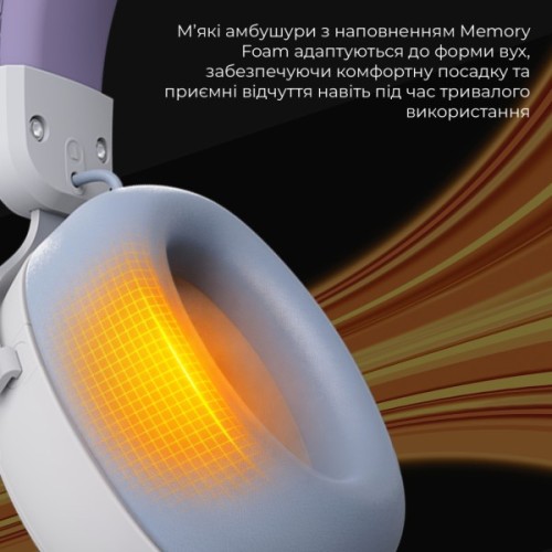 Навушники Ajazz AHM08 MAX 3-Mode White/Purple (AHM08-MAX-PWB)