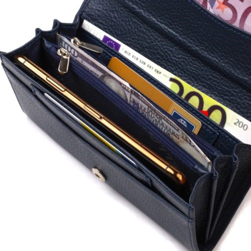 Гаманець Canpellini Шкіряний Синій (21725)