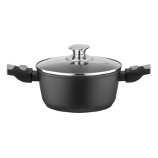 Каструля Ardesto Gemini Bari, 2.5л, алюміній, чорний (AR1925AC)