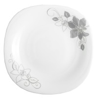Тарілка Vittora Square Тендітна Лілія десертна 21,5 см (V-215Stl)