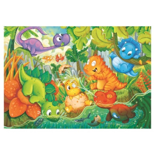 Пазл Clementoni Dinos Happy Oasis, серія "MAXI", 24 елементи (28524)