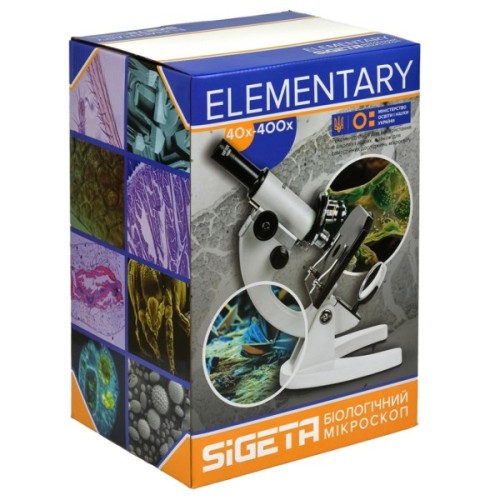 Мікроскоп Sigeta ELEMENTARY 40x-400x LED Mono (65266)