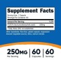 Вітамінно-мінеральний комплекс Nutricost Тауроурсодеоксихолева кислота, 250 мг, TUDCA, 60 капсул (NCS67527)